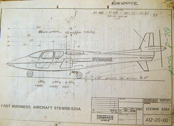 Projekt samolotu dyspozycyjnego Stemme S 20A